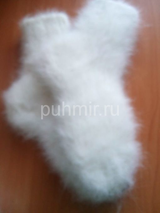 Носки из пуха кролика на шерстяной нити